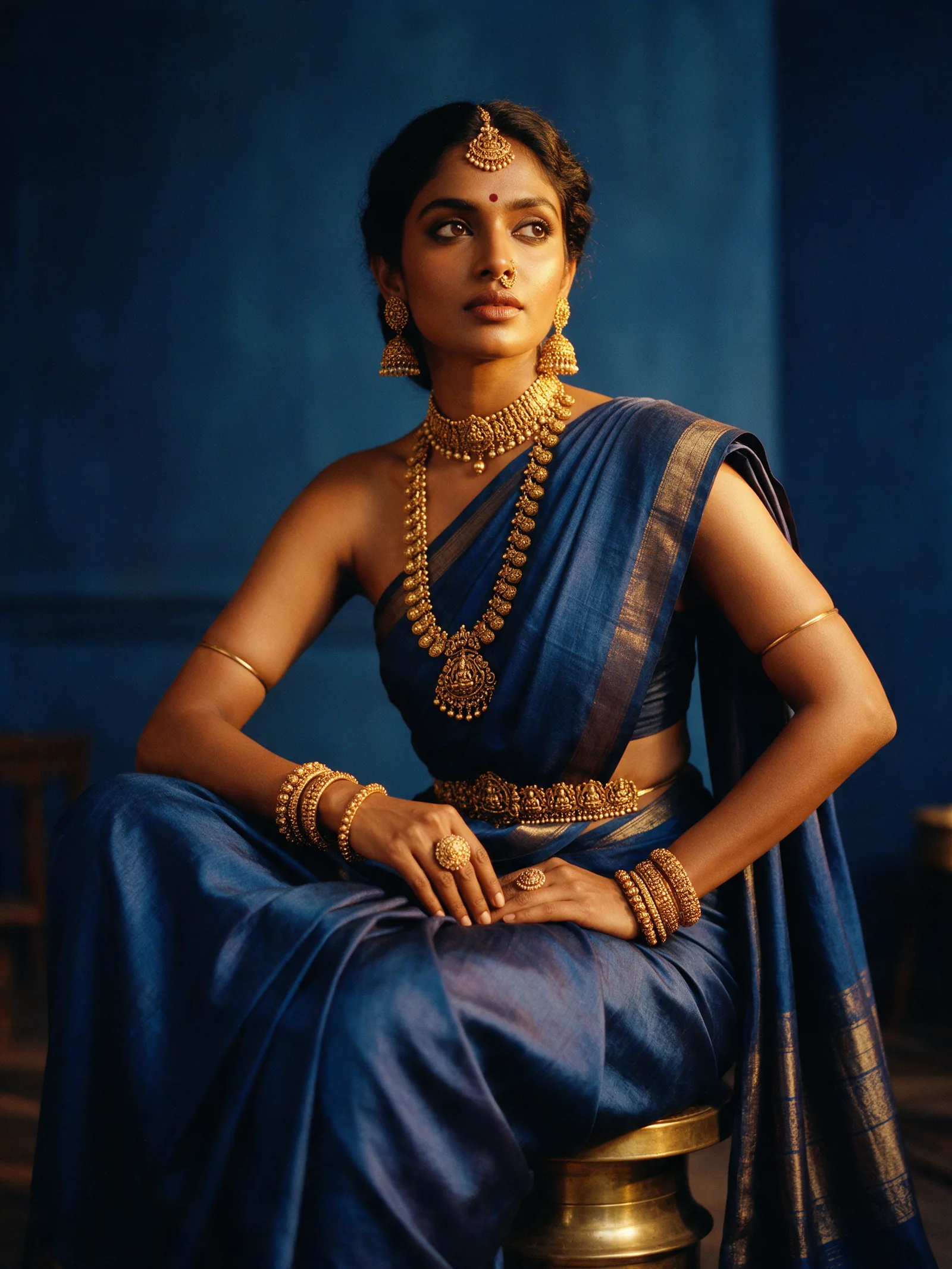 Gold & Indigo